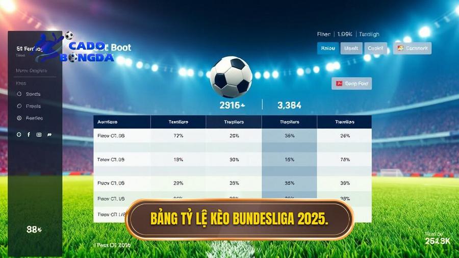 Soi kèo các trận đấu Bundesliga 2025: Phân tích chuyên sâu và bí quyết chiến thắng 3 Bảng so sánh tỷ lệ kèo phổ biến tại Bundesliga 2025